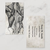 Cartes de visite vintages Anatomie (Devant / Derrière)