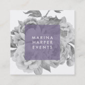 Cartes de visite vintages Carrés floraux | Lilac (Devant)