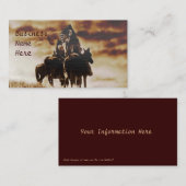 Cartes de visite vintages Cheyenne Warriors (Devant / Derrière)