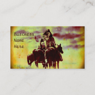 Cartes de visite vintages Cheyenne Warriors