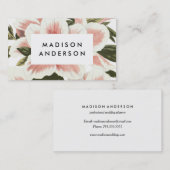 Cartes de visite vintages d'azalée (Devant / Derrière)