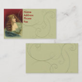 Cartes de visite vintages de beauté (Devant / Derrière)