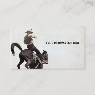 Cartes de visite Vintages de Bronco