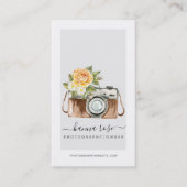 Cartes de visite vintages de caméra aquarelle (Devant)