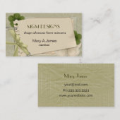 Cartes de visite vintages de citron vert (Devant / Derrière)