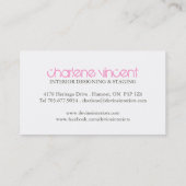 Cartes de visite vintages de concepteur (Dos)