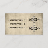 Cartes de visite vintages de concepteur de regard (Dos)