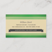 Cartes de visite vintages de jardinier (Dos)