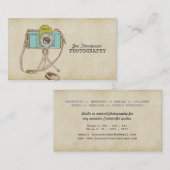 Cartes de visite vintages de photographe d'art (Devant / Derrière)