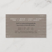 Cartes de visite vintages de photographie (Dos)