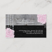 Cartes de visite vintages de roses (Dos)