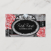 Cartes de visite vintages de roses