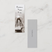 Cartes de visite vintages de signet de tour (Devant / Derrière)