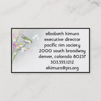 Cartes de visite vintages de style asiatique