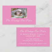 Cartes de visite vintages de thé (Devant / Derrière)