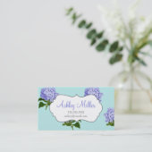 Cartes de visite vintages d'Hydrangea violet (Debout devant)