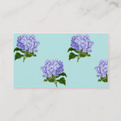 Cartes de visite vintages d'Hydrangea violet (Dos)