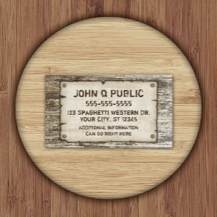 Cartes de visite Vintages occidentaux