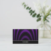 Cartes de visite violet pourpre noir abstrait arch (Debout devant)