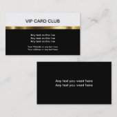 Cartes de visite VIP (Devant / Derrière)