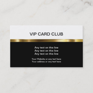 Cartes de visite VIP
