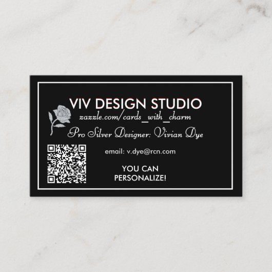 Cartes de visite Viv Design Studio décembre 2025 (Devant)