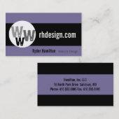 Cartes de visite Web Design (Devant / Derrière)