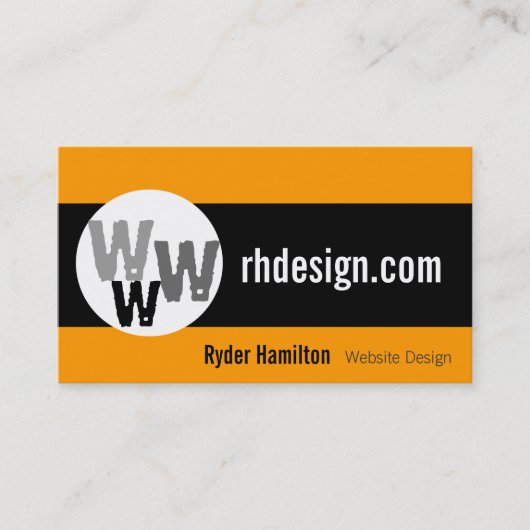 Cartes de visite Web Design (Devant)