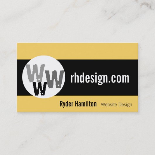 Cartes de visite Web Design (Devant)