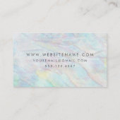 Cartes de visite Wedding planner opal simple et él (Dos)