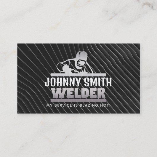 Cartes de visite Welder modernes (Devant)