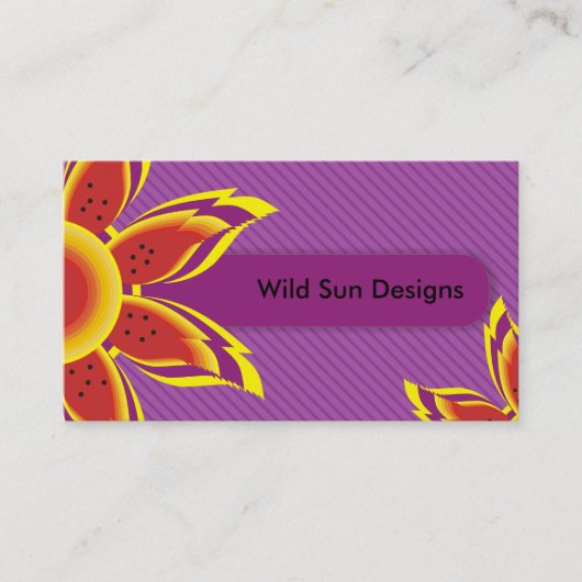 Cartes de visite Wild Sun Designs (Devant)