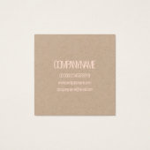  CARTES DE VISITE: WILLIAM MORRIS : TULIP SAUVAGE (Dos)