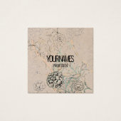  CARTES DE VISITE: WILLIAM MORRIS : TULIP SAUVAGE (Devant)