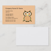 Cartes de visite Wise Owl (Devant / Derrière)