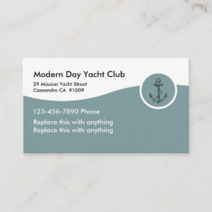 Cartes de visite Yacht Club