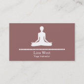 Cartes de visite Yoga (Devant)