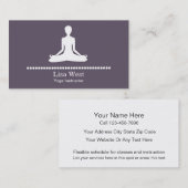 Cartes de visite Yoga (Devant / Derrière)