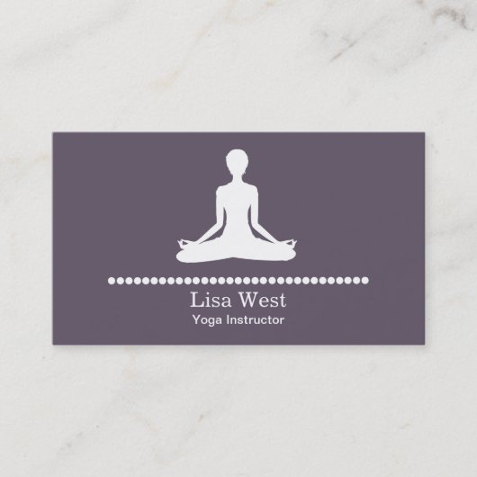 Cartes de visite Yoga (Devant)