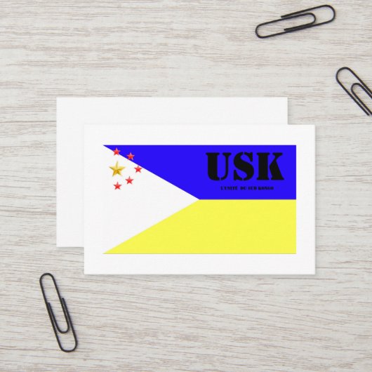 Cartes de visites  (Devant/Arrière en situation)