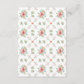 Cartes de voeu de mariage Fleurs à l'aquarelle (Dos)