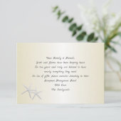 Cartes de voeu de voeux étoile de mer Or Champagne (Debout devant)