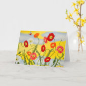 Cartes de voeux (Fleur jaune)