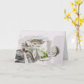 Cartes de voeux (Fleur jaune)