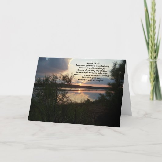 Cartes de voeux À cause de vous 13 (Devant)