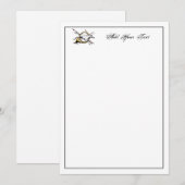 Cartes de vœux à corne de saut d'obstacles équestr (Devant / Derrière)