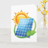 Cartes de voeux à énergie solaire (Fleur jaune)