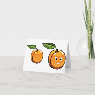 Cartes de vœux Abricot Joyeux