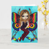 Cartes de voeux "Ailes vides" (Fleur jaune)