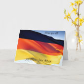 cartes de voeux allemandes (Fleur jaune)